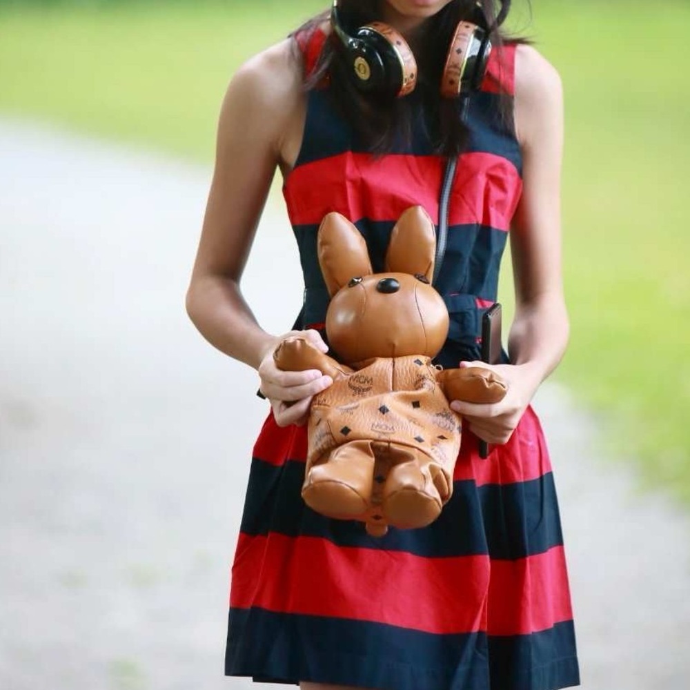 MCM Visetos Rabbit Zoo Doll Backpack